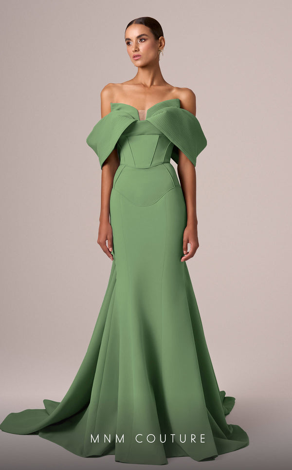 MNM Couture E0085 Long Fitted Formal Evening Prom Dress