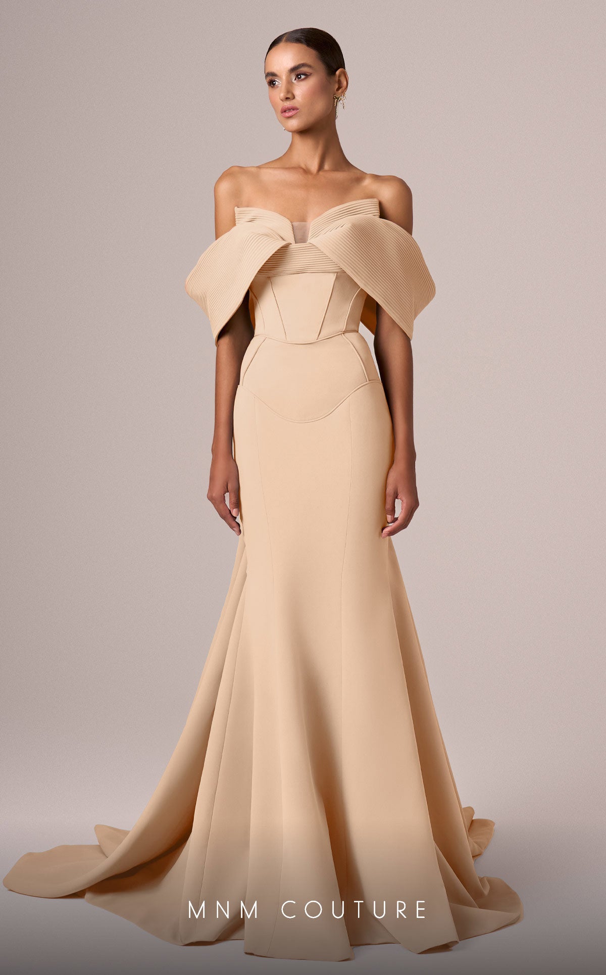 MNM Couture E0085 Long Fitted Formal Evening Prom Dress