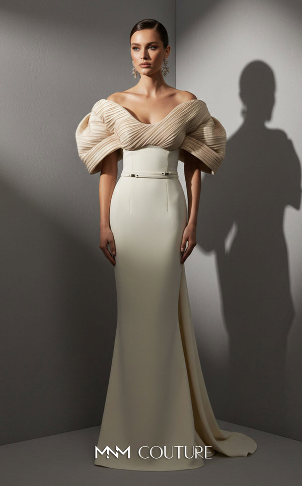 Long Prom Formal Fitted Evening Dress MNM Couture E0088