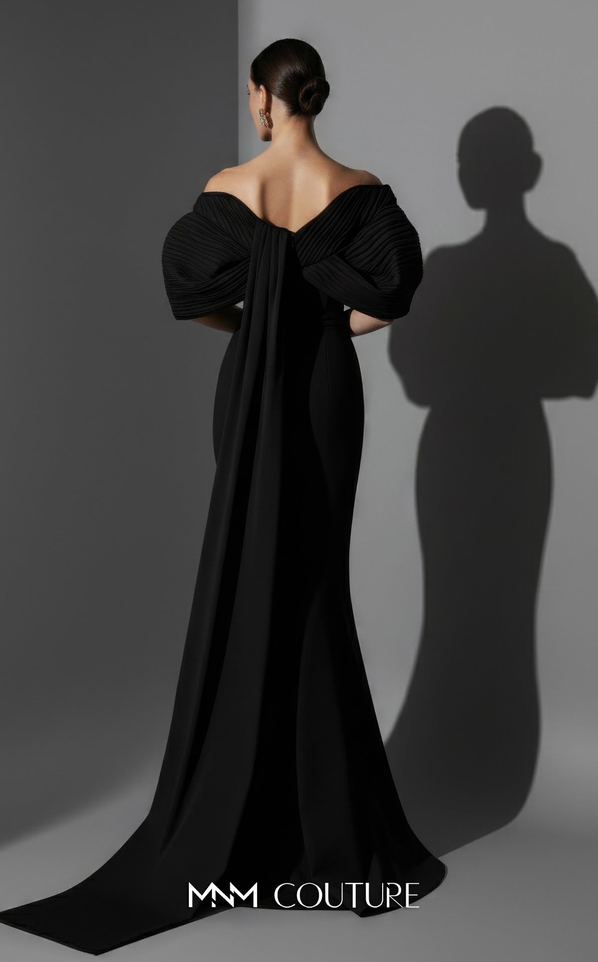 Formal Dresses Long Prom Formal Fitted Evening Dress MNM Couture E0088 Black