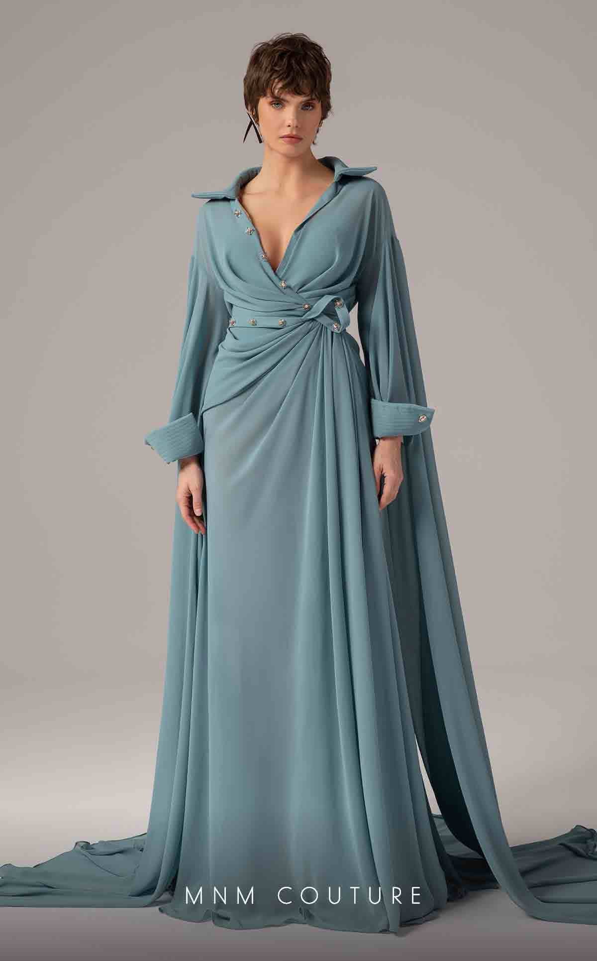Mother of the Bride Dresses Pleated Fitted Formal Long Mother of the Bride Dress Mint