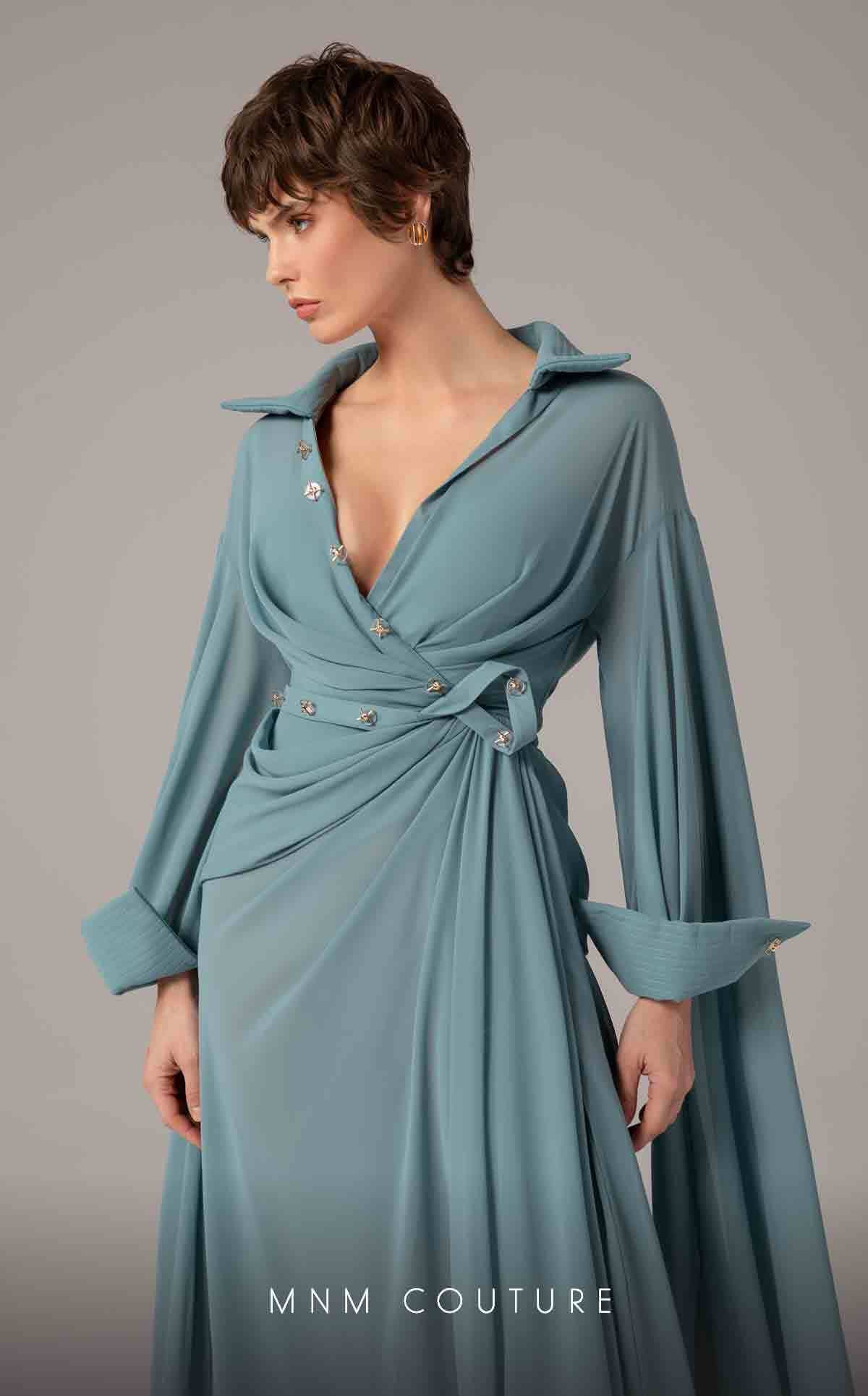 Mother of the Bride Dresses Pleated Fitted Formal Long Mother of the Bride Dress Mint