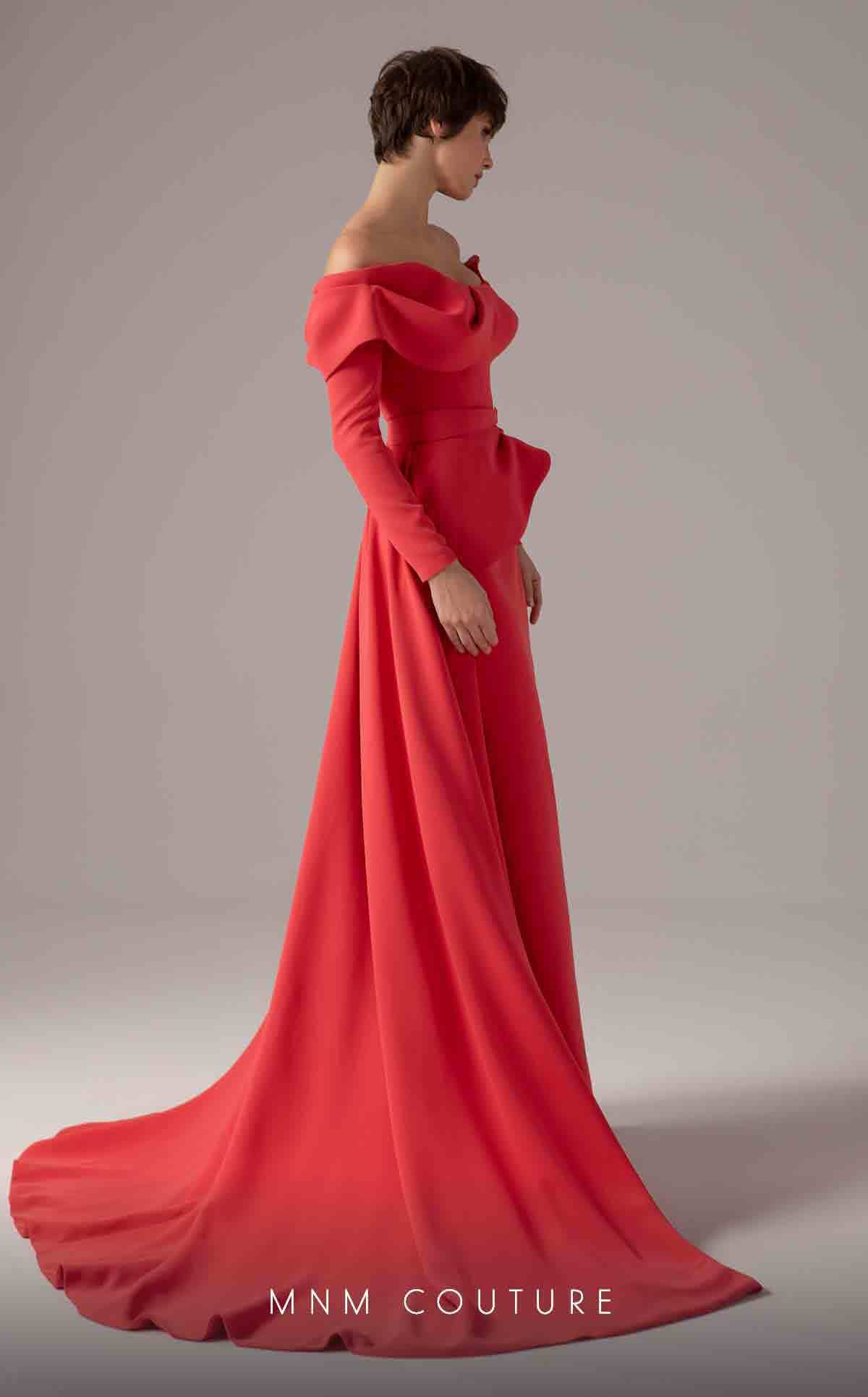 Mother of the Bride Dresses Fitted Formal Long Mother of the Bride Dress Coral