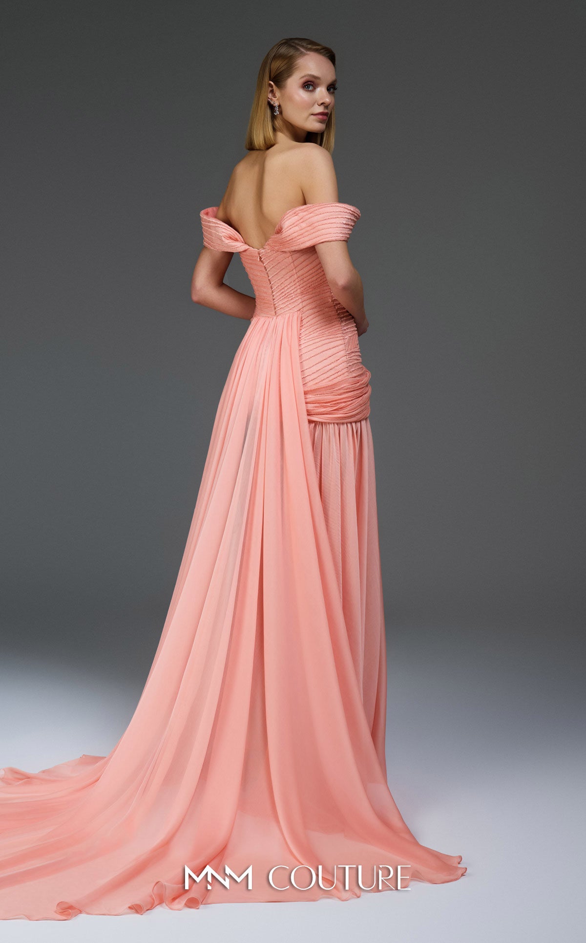 Prom Dresses Long Formal Sequin Prom Dress MNM Couture E0113 Coral