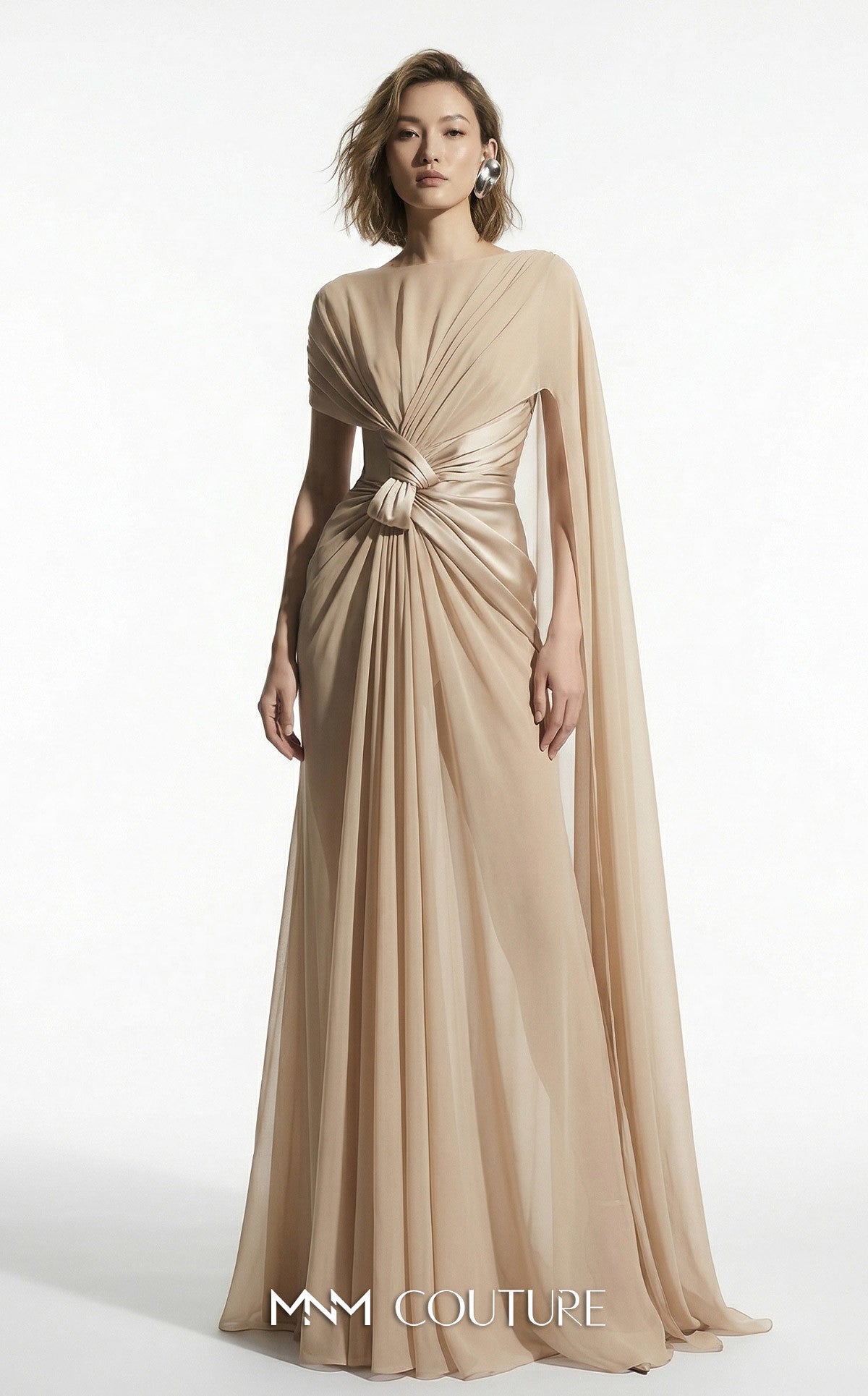 Elegant Chiffon Formal Dress by MNM Couture – The Dress Outlet
