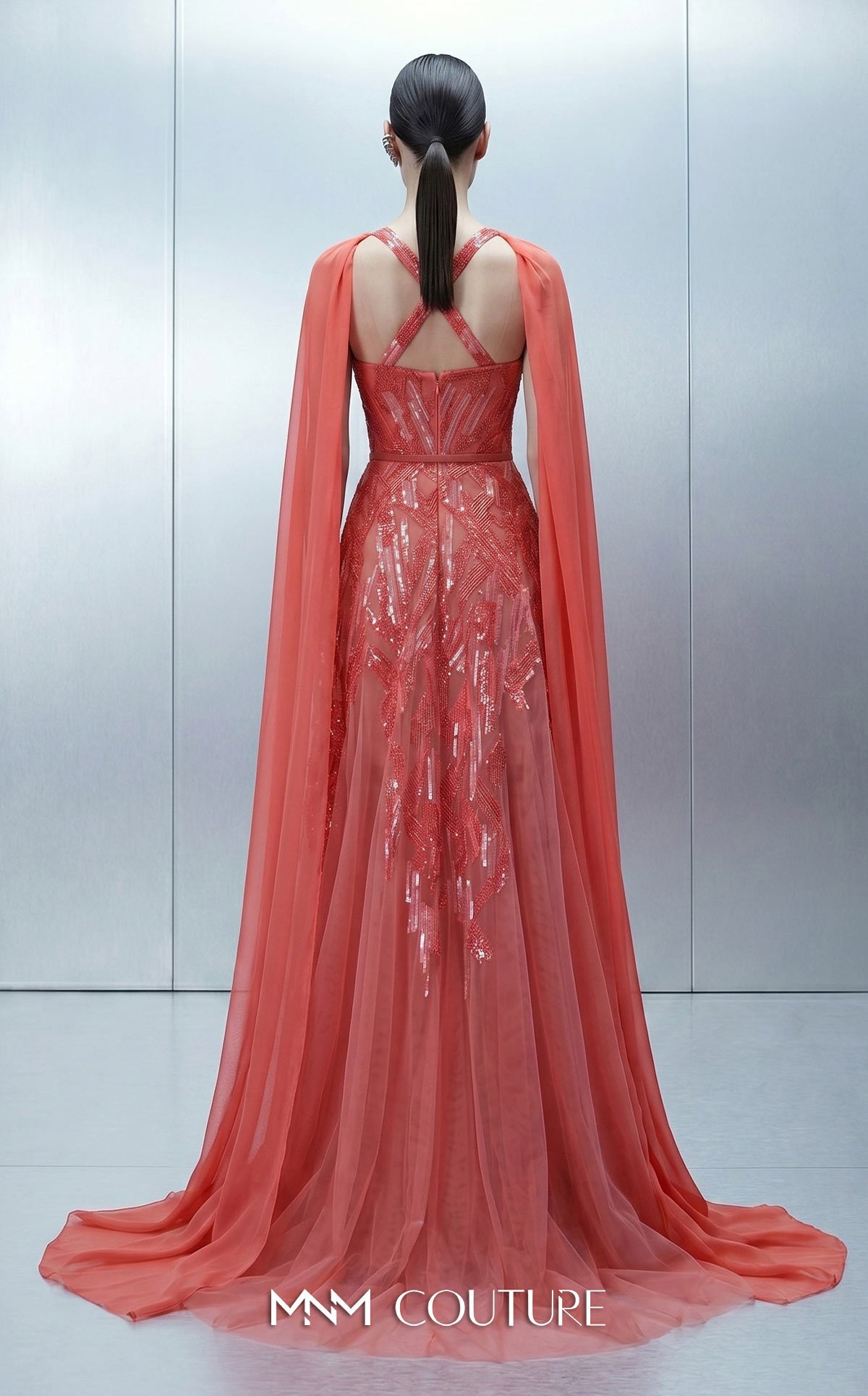 Sweetheart Floor-Length Chiffon Occasion A-Line MNM Couture E0171