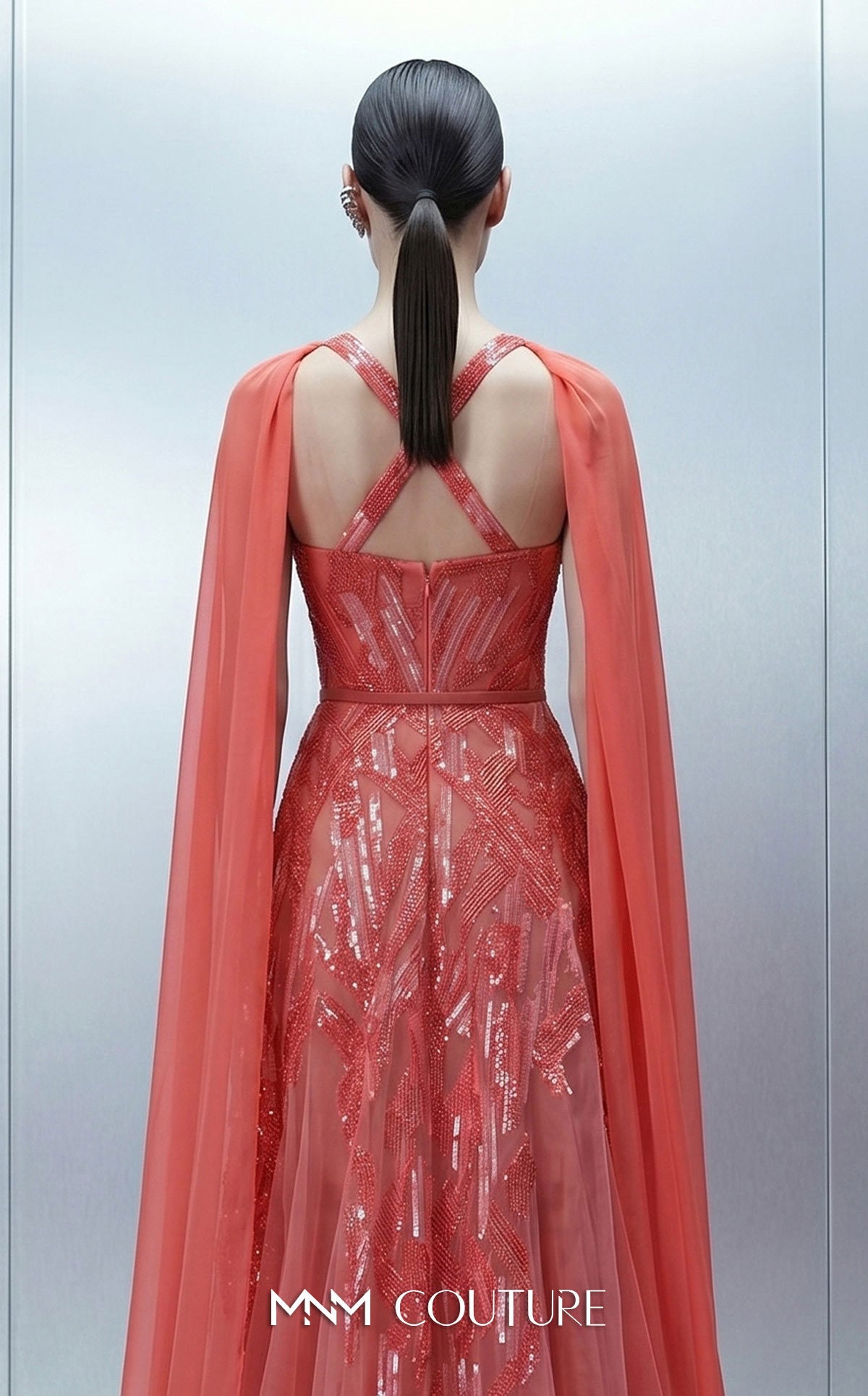 Sweetheart Floor-Length Chiffon Occasion A-Line MNM Couture E0171