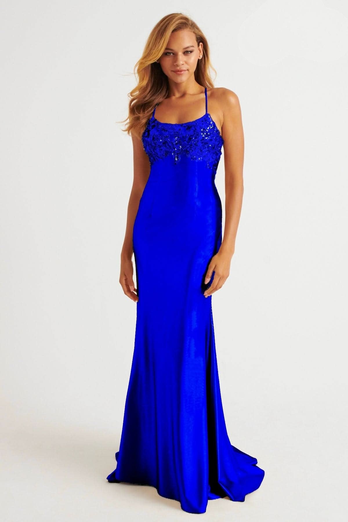 Prom Dresses Fitted Long Formal Prom Dress Royal