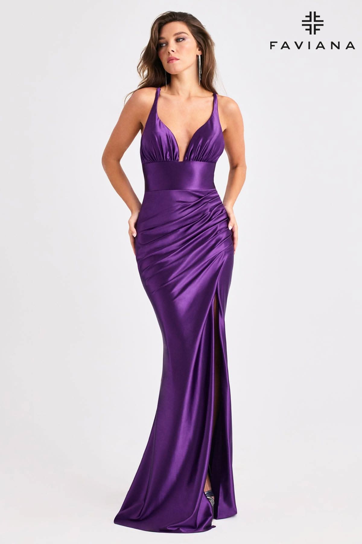 Prom Dresses Long Formal Fitted Prom Evening Dress Purple