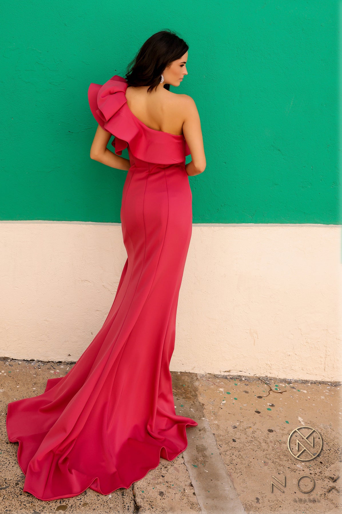 One Shoulder Sexy Long Prom Dress