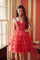 Cocktail Dresses Short Homecoming A Line Glitter Cocktail Dress Red