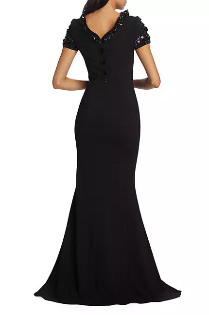Badgley Mischka EG4056 Fitted Formal Long Dress