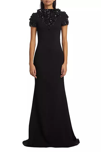 Badgley Mischka EG4056 Fitted Formal Long Dress
