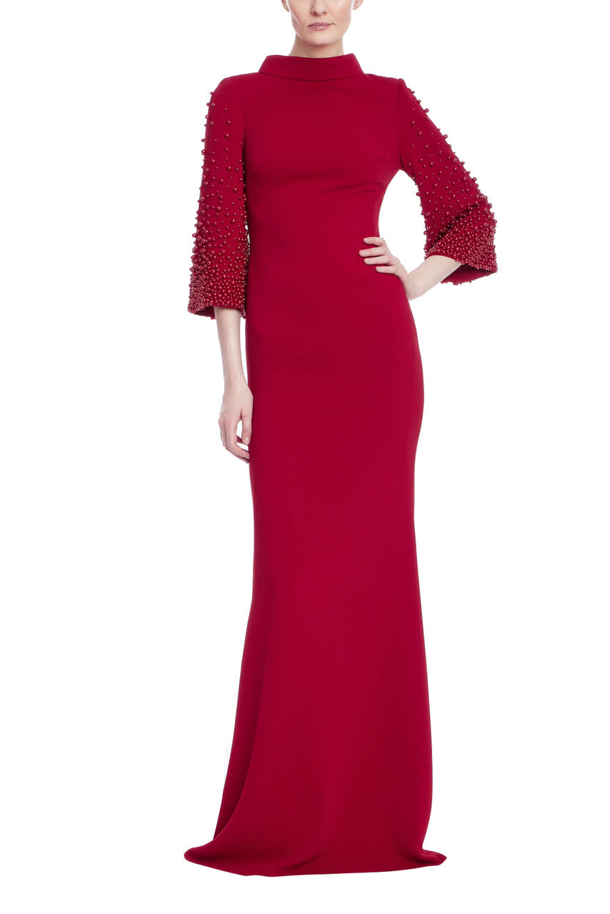 green emerald velvet dress Off-The-Shoulder Ruched Crepe Evening Gown  Elilhaam