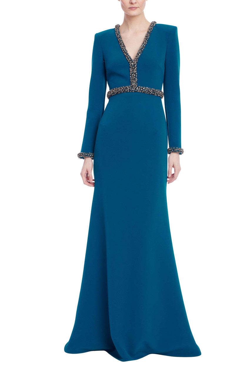 green emerald velvet dress Amazon.com: Badgley Mischka Women's Petite Sequin Halter Blouson Gown, Navy  Multi, 8 : Clothing, Shoes & Jewelry