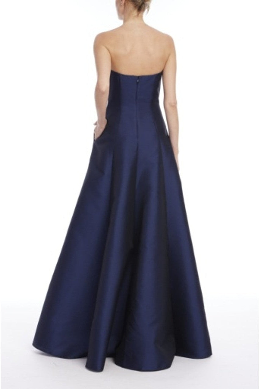 Badgley Mischka EG4661 Long Satin Formal Gown