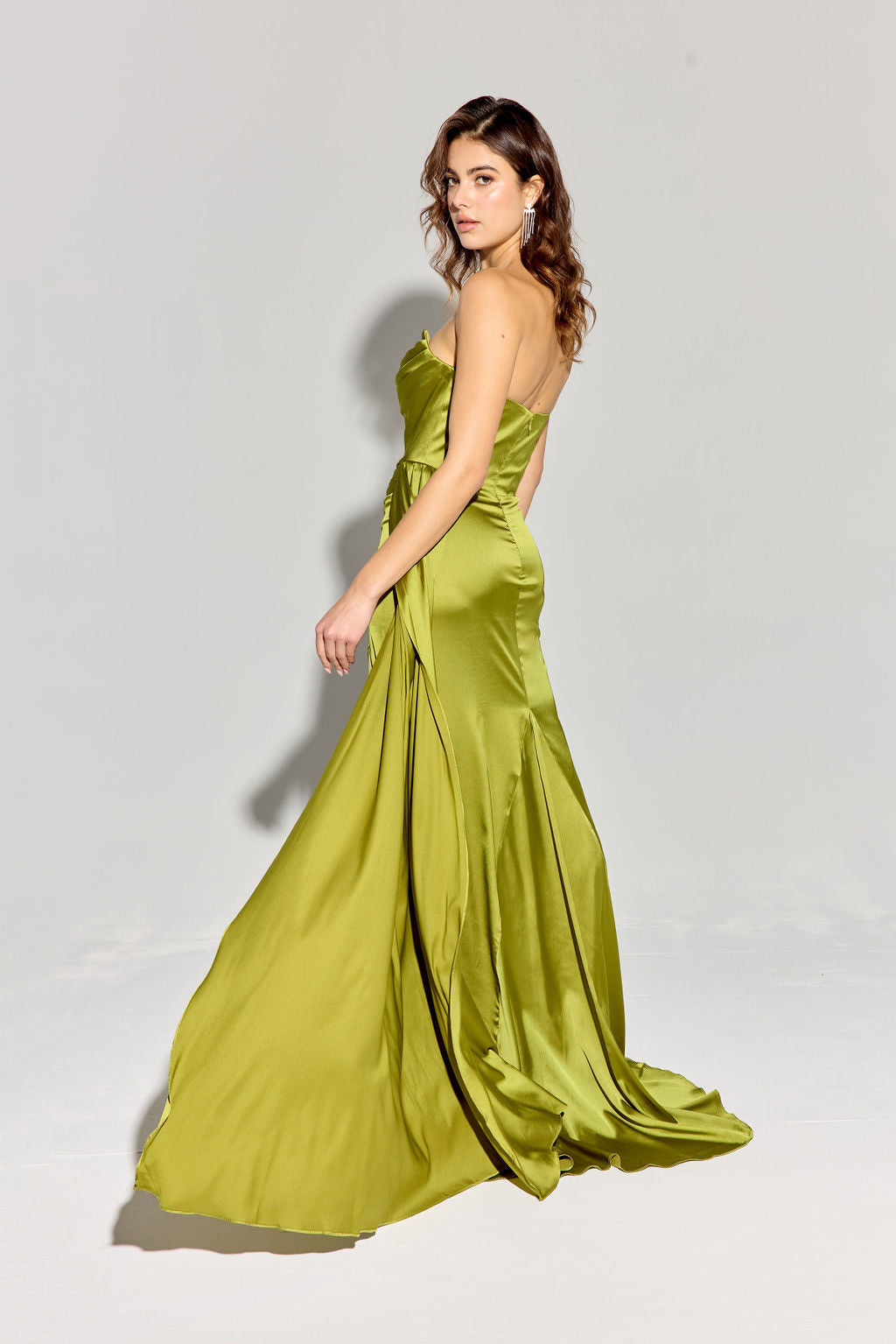 Prom Dresses Long Slit Formal Evening Prom Dress Eureka Fashion EK118 Moss