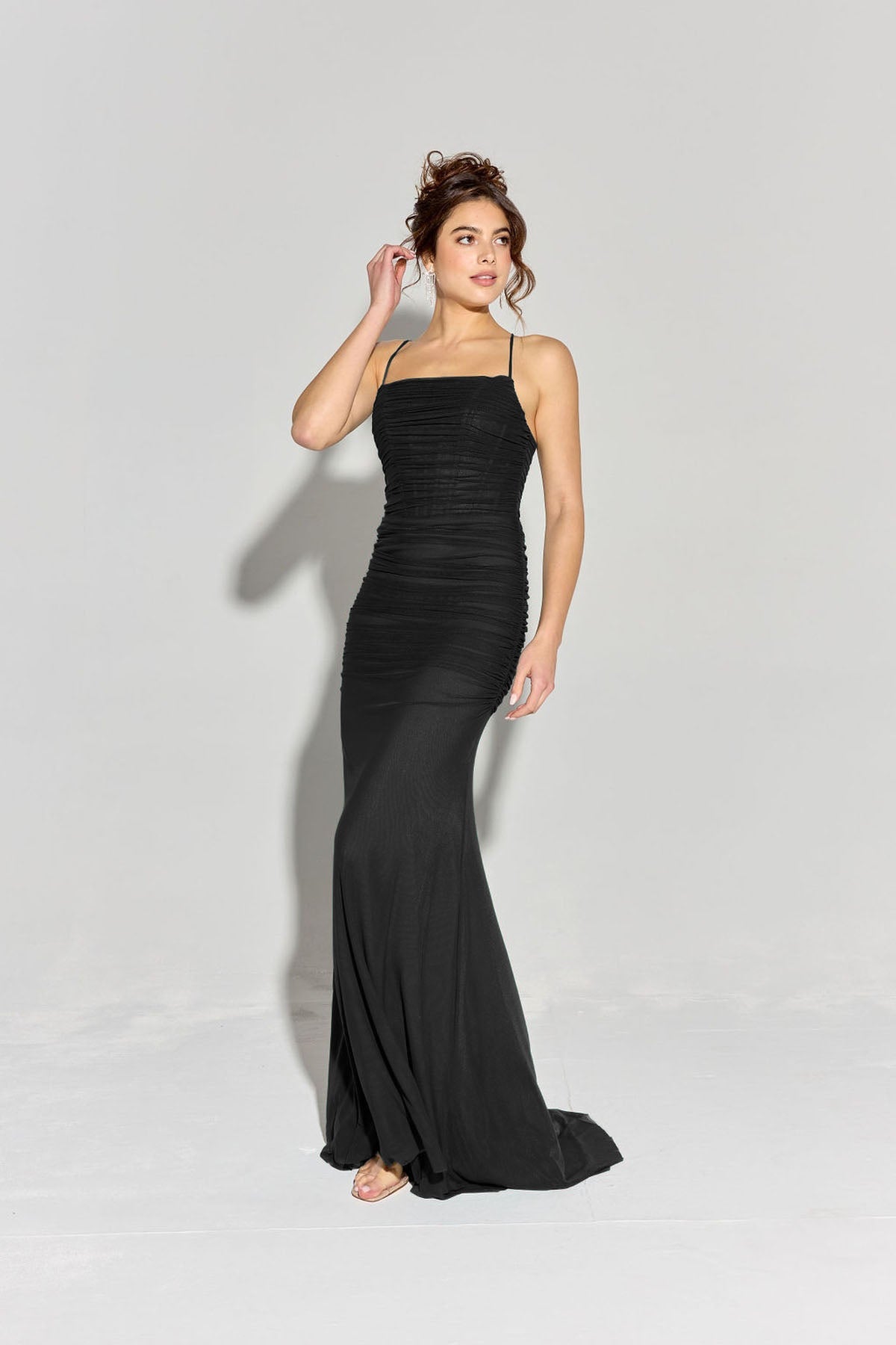 Prom Dresses Fitted Long Formal Evening Prom Dress Eureka Fashion EK177 Black