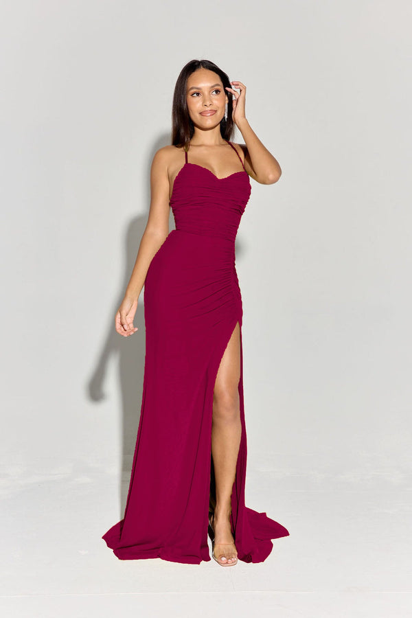 Formal Long Slit Evening Prom Dress Eureka Fashion EK187