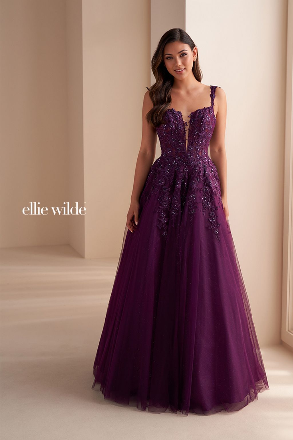 Ellie Wilde EW120014 Long Ball Gown Prom Dress