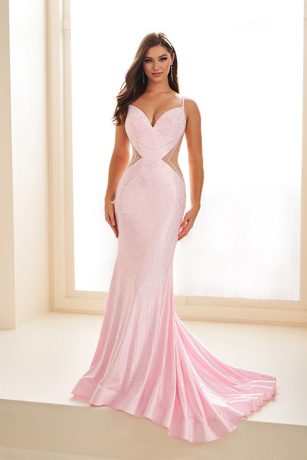 Ellie Wilde EW35001 Long Formal Fitted Evening Prom Dress