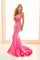 Prom Dresses Mermaid Long Formal Evening Prom Dress Hot Pink