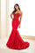 Prom Dresses Long Formal Lace Mermaid Prom Dress Red