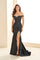 Prom Dresses Long Slit Formal Mermaid Evening Prom Dress Black