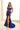 Prom Dresses Long Slit Formal Mermaid Evening Prom Dress Navy Blue