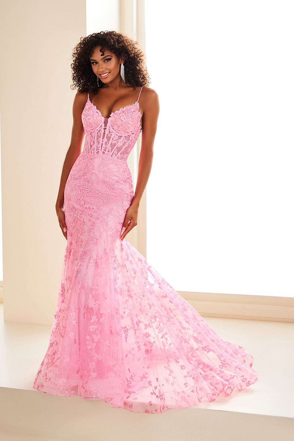 Ellie Wilde EW36008 Glitter Long Evening Formal Prom Dress