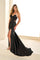 Prom Dresses Long Formal Mermaid Beaded Evening Prom Dress  Black