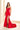 Prom Dresses Beaded Long Slit Formal Prom Dress Red