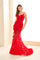 Prom Dresses Long Mermaid Gown Glitter Formal Prom Dress  Red