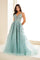 Prom Dresses A Line Formal Long Glitter Prom Dress Sage