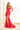 Prom Dresses Long Slit Glitter Lace Formal Fit Prom Dress Strawberry