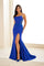 Prom Dresses Long Slit Mermaid Corset Bodice Formal Prom Dress Royal Blue