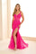 Prom Dresses Prom Mermaid Long Glitter Formal Evening Dress Hot Pink