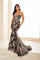 Prom Dresses Sequin Long Glitter Mermaid Formal Prom Dress Pink/Multi