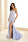 Prom Dresses Long Formal Slit Evening Prom Dress Lavender Frost