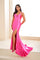 Prom Dresses Long Formal High Slit Prom Dress Hot Pink