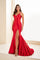 Prom Dresses Long Formal High Slit Prom Dress Red