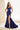 Prom Dresses Long Slit Formal Pleated Prom Dress Navy Blue