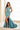 Prom Dresses Beaded Long Pleated High Slit Formal Prom Dress Sea Glass