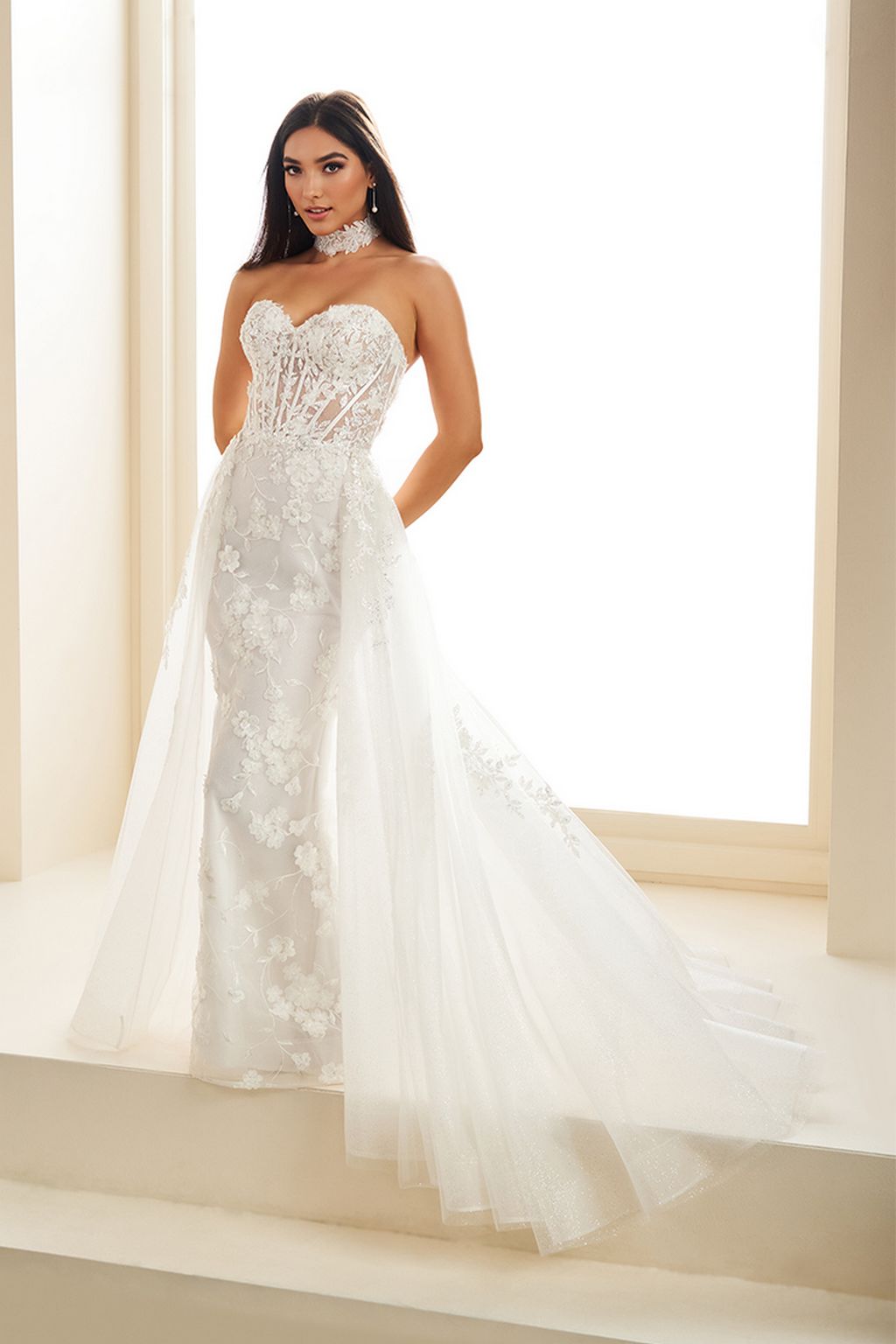 Prom Dresses Sequin Mermaid Long Formal Glitter Prom Dress Ivory