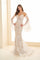 Prom Dresses Long Mermaid Formal Venise Lace Prom Dress Ivory/Nude