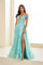 Prom Dresses A Line Sequin Gown Formal Prom Dress Carribean Mist