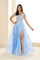 Prom Dresses A Line Sequin Gown Formal Prom Dress Sky Blue