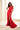 Prom Dresses Long Formal Lace Back Slit Prom Dress Red