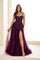 Prom Dresses A Line Formal Long Sequin Prom Dress Plum