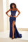 Prom Dresses Long Beaded Mermaid Formal Prom Dress Navy Blue